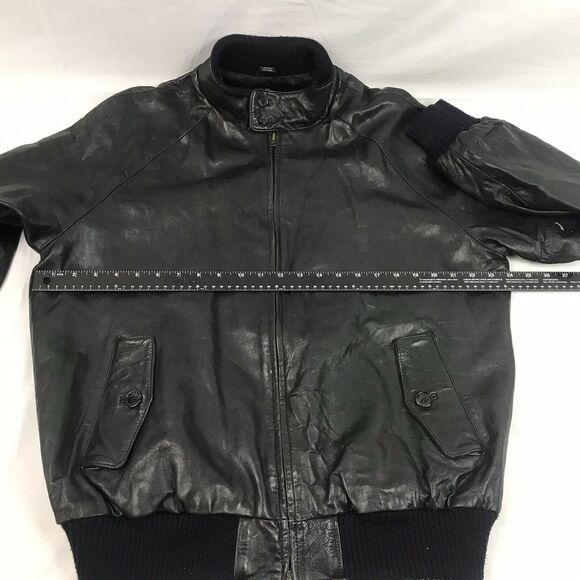 vintage abercrombie‎ and fitch leather jacket X-LARGE Mens - Picture 5 of 12